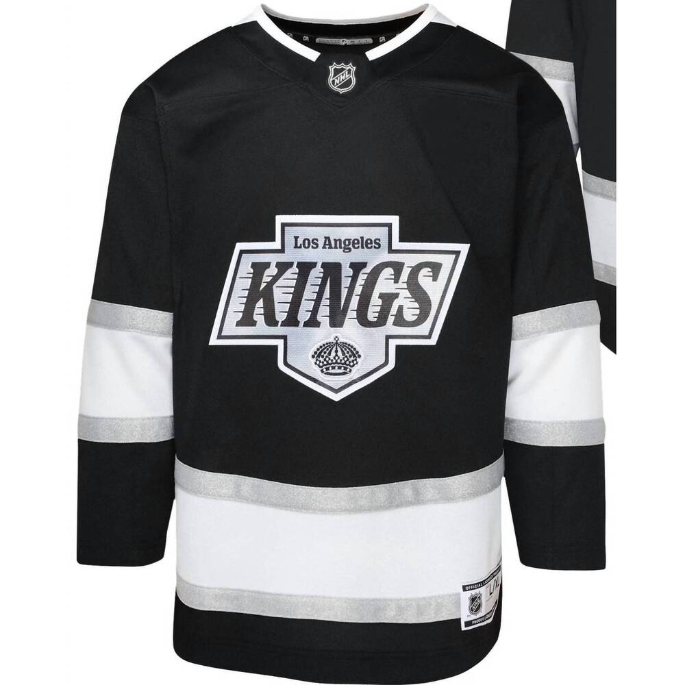 NEW LA KINGS kid's blank premium home jersey in black